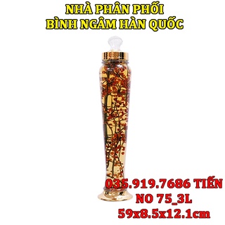[Bình ngâm 3 lít]Bình ngâm rượu thủy tinh Hàn Quốc 3L NO.75