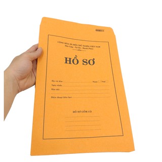 Xấp 100 Bìa Hồ Sơ Xin Việc Màu Cam Thông Dụng