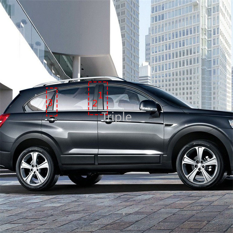 Set 6 viền khung cửa xe hơi Chevrolet Captiva 2008-2018