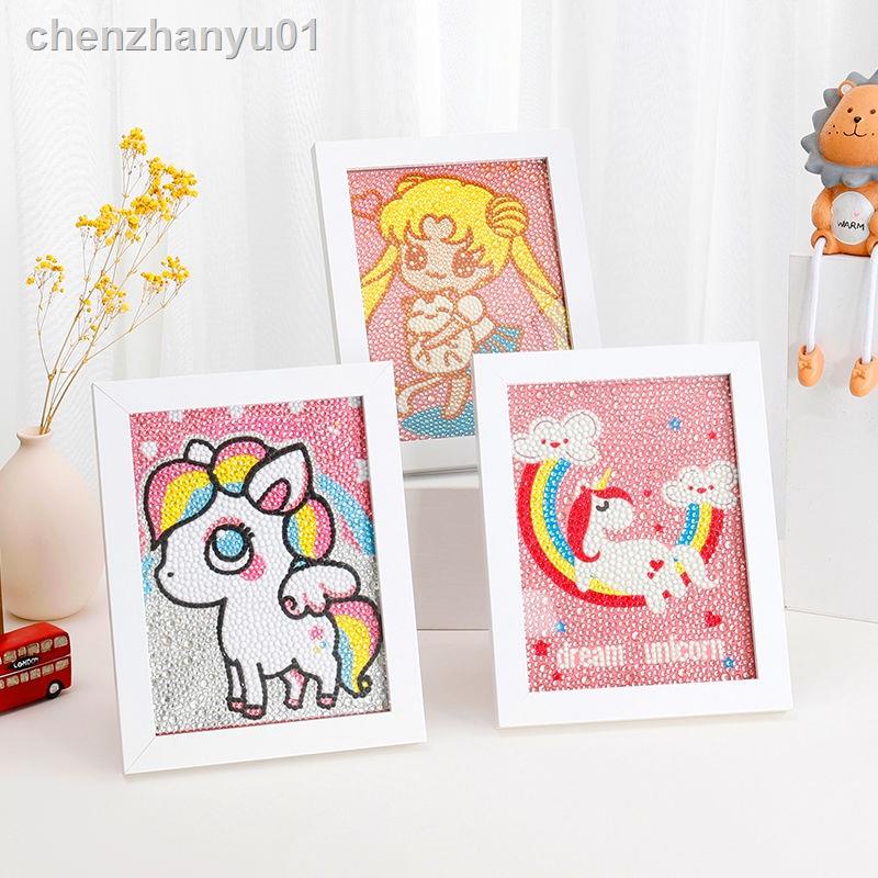 ✺❐▲Bộ Tranh Đính Đá 5D Tự Làm Họa Tiết Hoạt Hình Dễ Thương Cho Bé