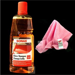Nước Rửa Xe Sonax Gloss Shampoo – Khăn Microfiber 3M – Scotch Brite