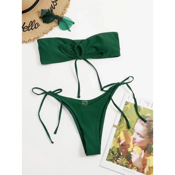 Bộ Đồ Bơi Bikini Hai Mảnh Có Miếng Đệm Nâng Ngực 2022 Thời Trang Quyến Rũ Cho Nữ