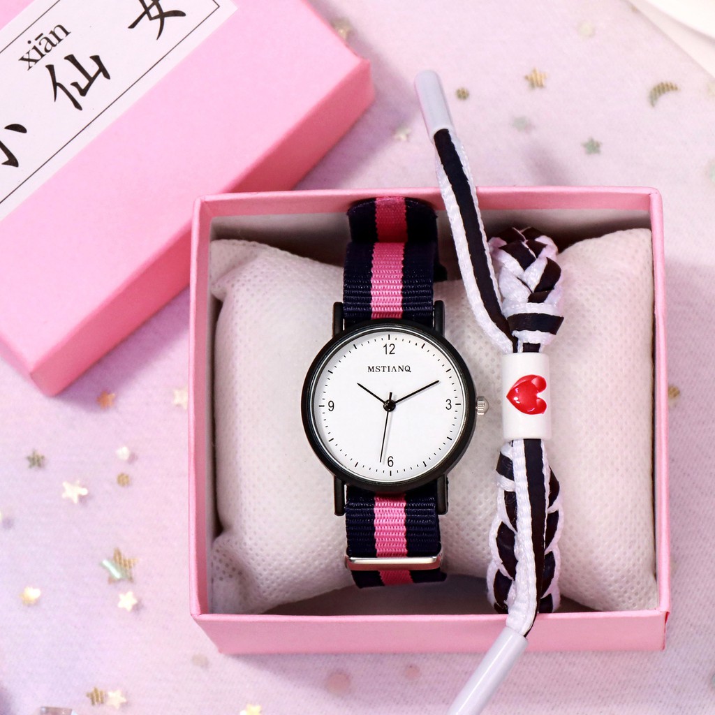 Đồng hồ thời trang nam nữ Mstianq MS30 dây dù siêu bền, phong cách Hàn Quốc, cá tính | BigBuy360 - bigbuy360.vn