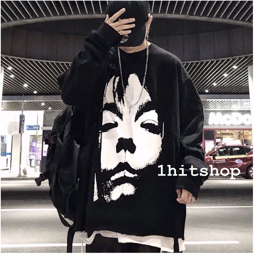 Áo Sweater MẶT NGẦU Ulzzang Unisex 1hitshop