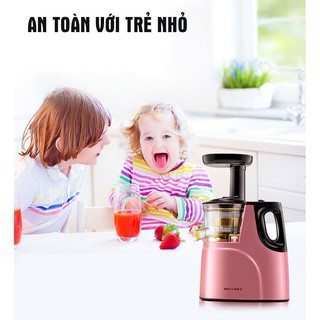 Máy ép chậm MEET JUICE, Máy ép trái cây- Vắt kiệt bã công suất 150W - Tặng 2 cốc đựng nước [ Bảo hành 12 tháng]