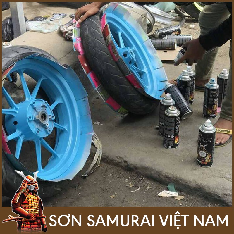 Chai sơn màu xanh 312 Samurai