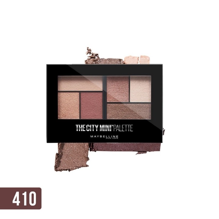 Bảng Phấn Mắt Maybelline New York 6 Màu The City Mini Palette 6.1g Rooftop Bronzes