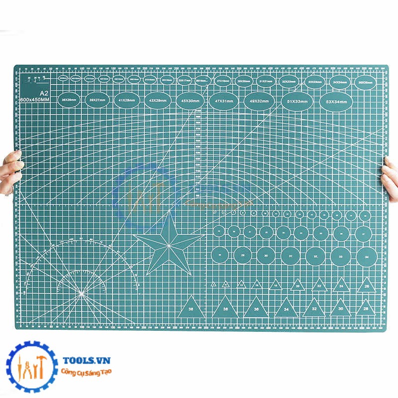 Tấm Lót Cắt Kĩ Thuật Bảng Kê Cắt Các Khổ A2 A3 A4 Hai Mặt Xanh