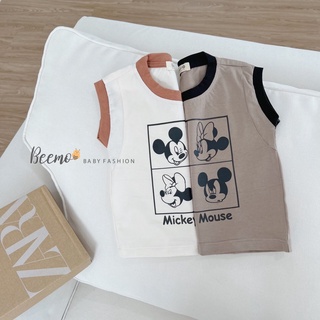 Bộ cotton mickey mouse bé trai Beemo