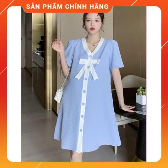 Váy bầu thời trang thiết kế dáng suông☘️thiết kế theo phong cách Hàn Quốc siêu xinh☘️đầm bầu mùa hè thấm hút mồ hôi tốt