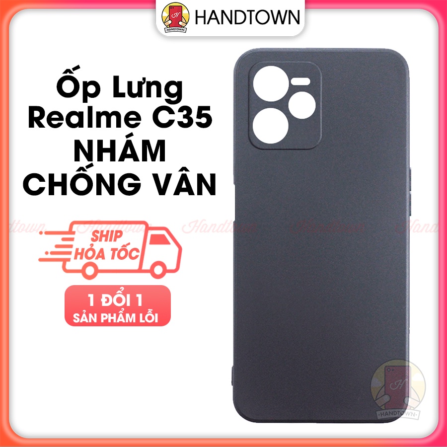 Ốp Lưng Realme C35 TPU Dẻo Đen Chống Va Đập Chống Nước Cao Cấp Handtown