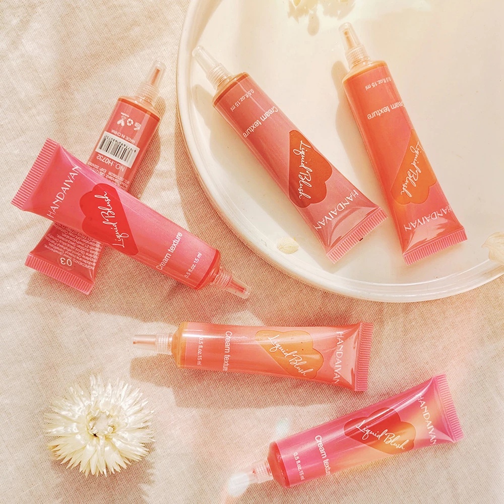 (Hàng Mới Về) Má Hồng Dạng Lỏng Dưỡng Ẩm Làm Sáng Da Màu Nude Tự Nhiên