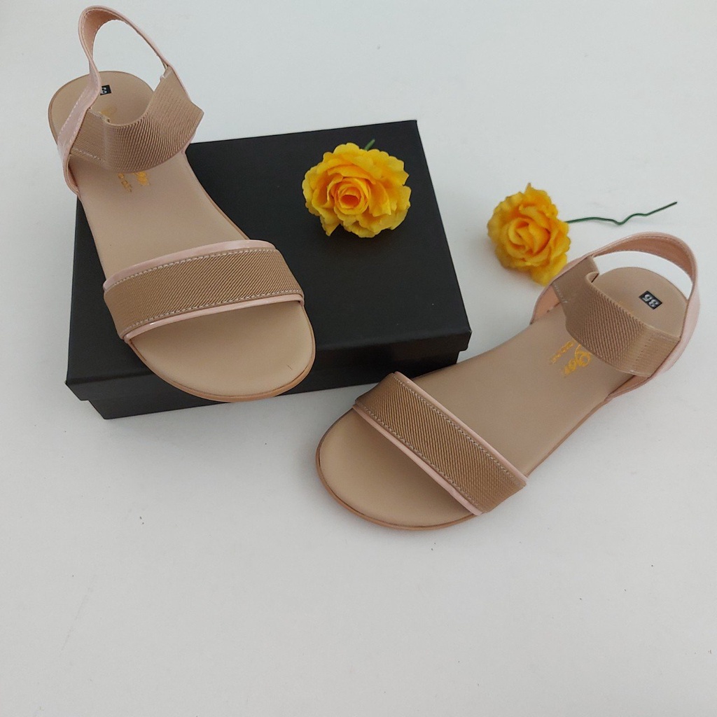 Sandal nữ quai ngang thời trang, dép nữ học sinh HL0001