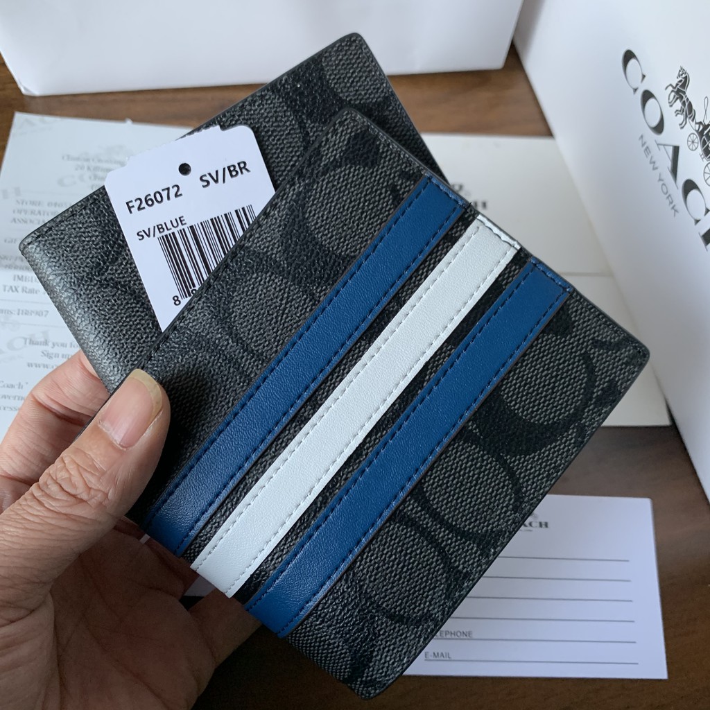 COACH Ví cầm tay đựng thẻ dành cho nam F26072/Ví nam /ví da nam