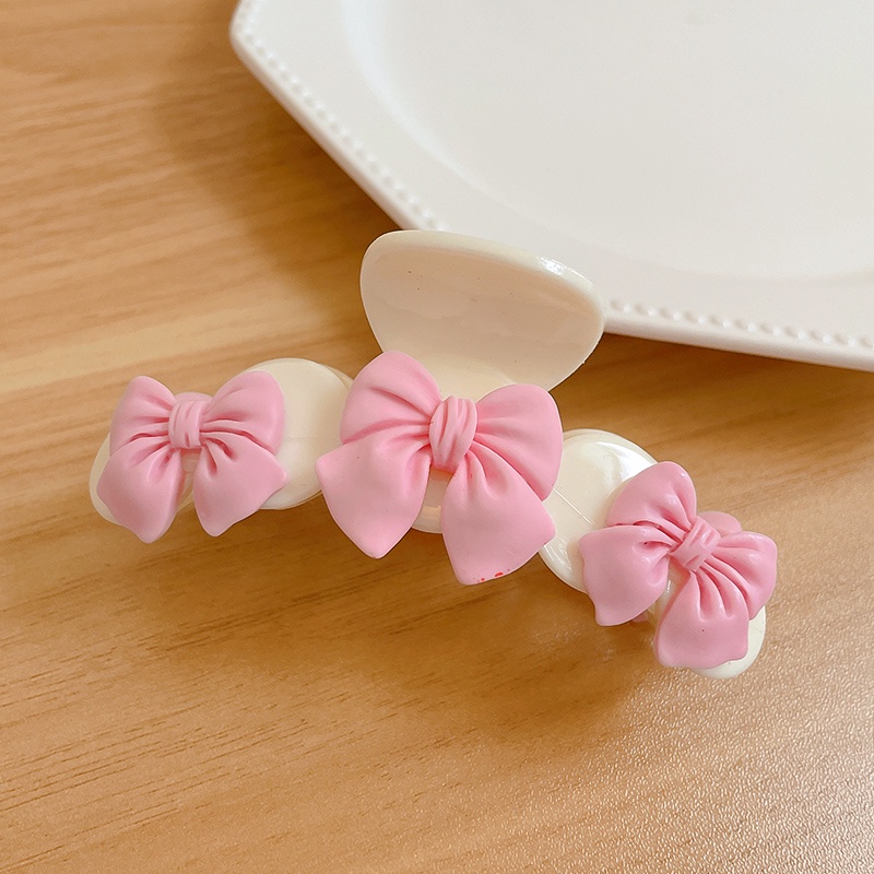 Kẹp Tóc Nhựa Trong Suốt Hình Hoa Phong Cách Hàn Quốc Dễ Thương