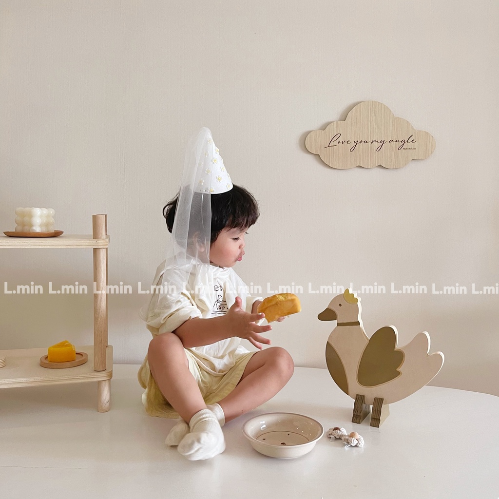 Mây gỗ decor love you my angel