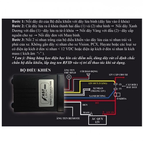 Khóa Chip Chống Trộm Xe Máy ACE-Pro (Tìm Xe)