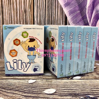 Khẩu trang y tế Lily cho bé 5 hộp - 50 cái