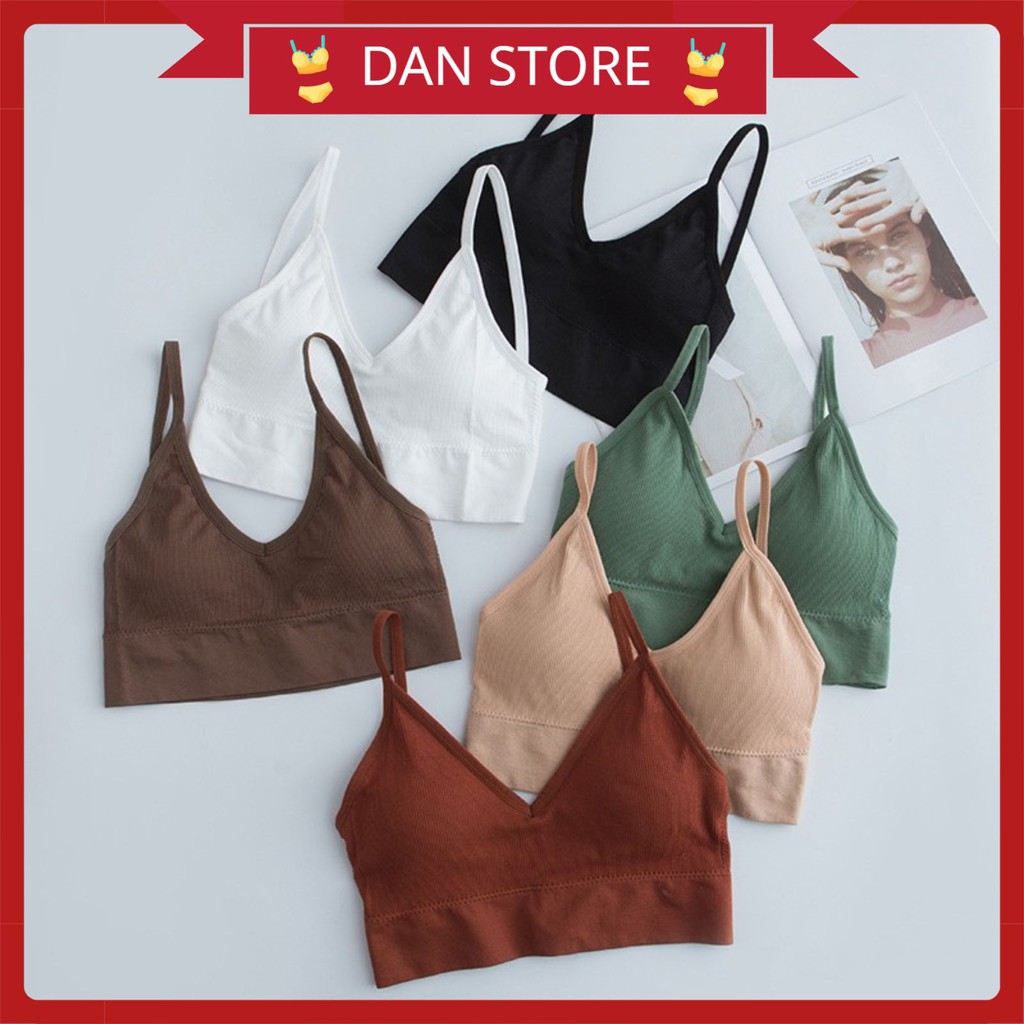 Áo Lót Nữ - Áo Bra Nữ gợi cảm co giãn thoải mái dễ chịu hở lưng 2 dây tôn vòng 1 DAN STORE MÃ BIGU