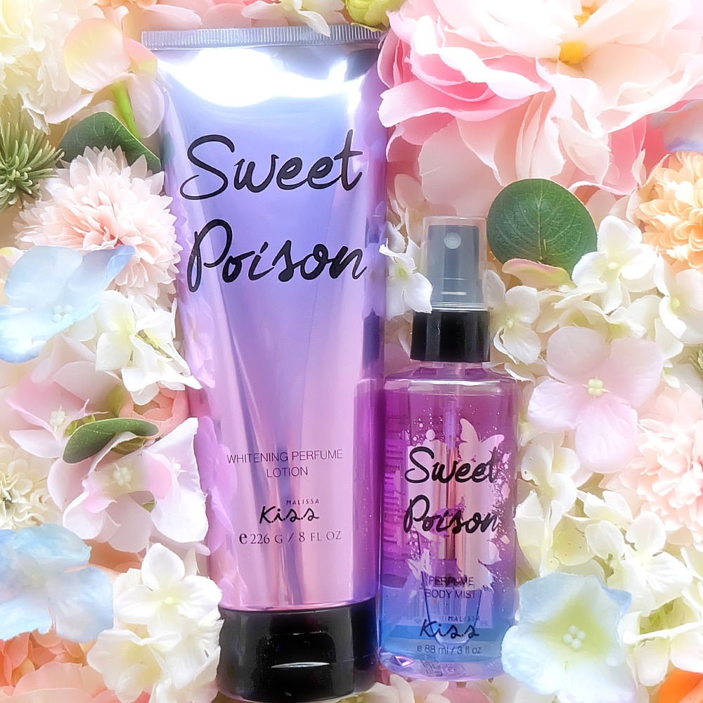 Sữa Dưỡng Thể Malissa Kiss Trắng Da Hương Nước Hoa Quyến Rũ Sweet Poison 226g