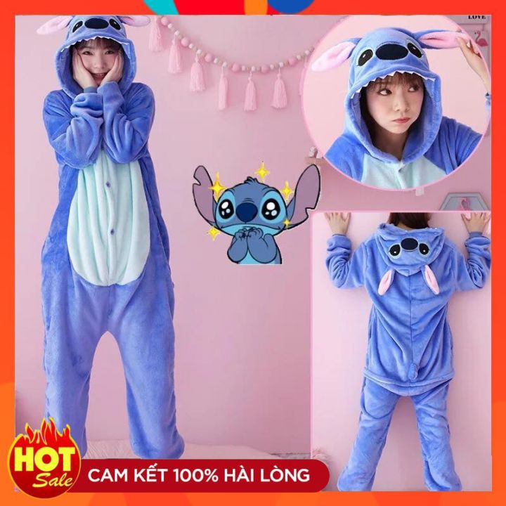 Bộ đồ thú Stitch Xanh ❤️ FREESHIP ❤️ Bộ Đồ Thú Stitch Xanh Người Lớn - Hàng Cao Cấp