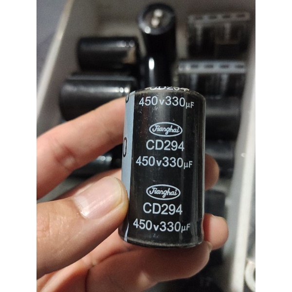 Tụ 330uf-450V, TỤ MÁY HÀN THÁO MÁY
