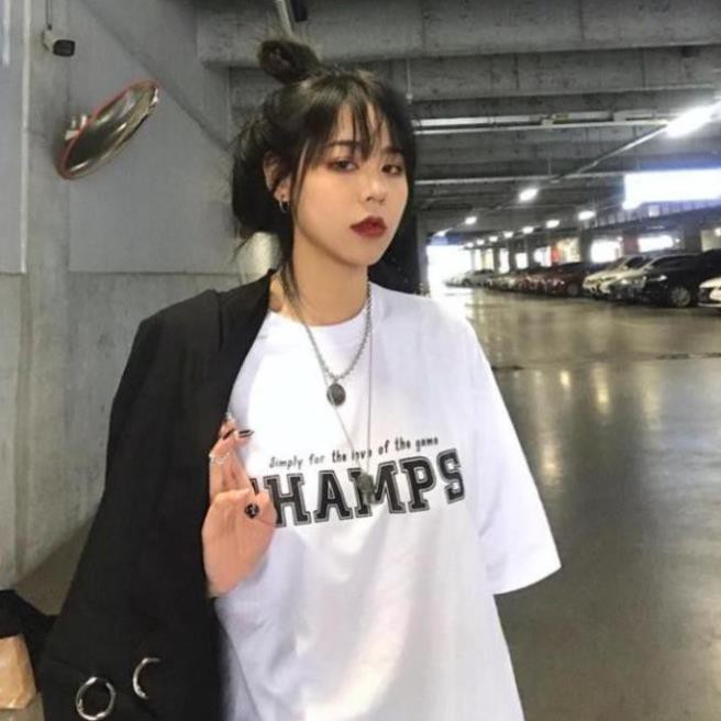 Áo thun nam nữ unisex tay lỡ A72 Champs PT3, áo phông tay lỡ unisex form rộng oversize streetwear