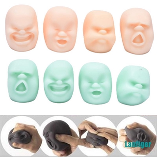 【Lanfiger】1PC Squeeze Human Face Emotion Vent Ball Stress Relieve Adult Decompression Toy