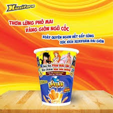 Xúc xích Lắk Lắk Xuxifarm phô mai lốc xoáy ly 64g