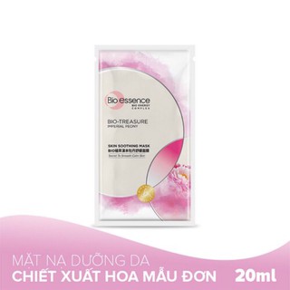 Mặt nạ dưỡng da tươi trẻ chiết xuất hoa mẫu đơn hoàng cung Bio-essence 20ml (1 miếng)