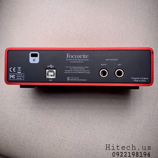 Soundcard thu âm Focusrite Scarlett 2i2 (2nd Gen) (hàng cũ)