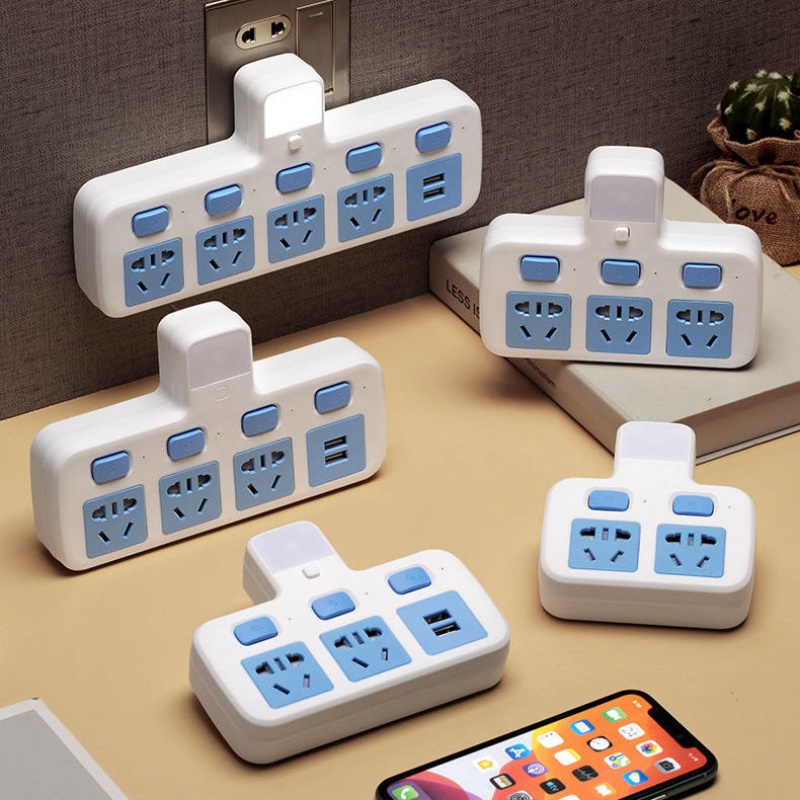 Ổ cắm điện không dây đa năng có công tắc đèn ngủ