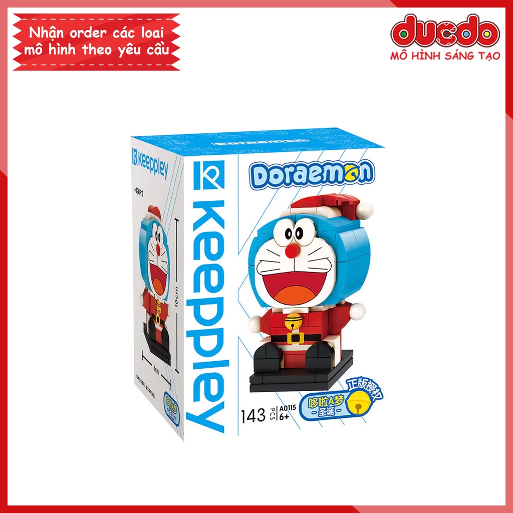 Keeppley A0110 - A0115 Lắp ghép Brickheadz Doraemon siêu đẹp - Đồ chơi Xếp hình Mô hình Doremon Brick headz