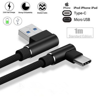 Pdd 1/2m 90 degree usb fast charging charger cable for apple iphone / ipad