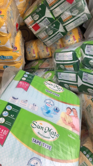 Tã dán Sunmate Size M/L 18 miếng