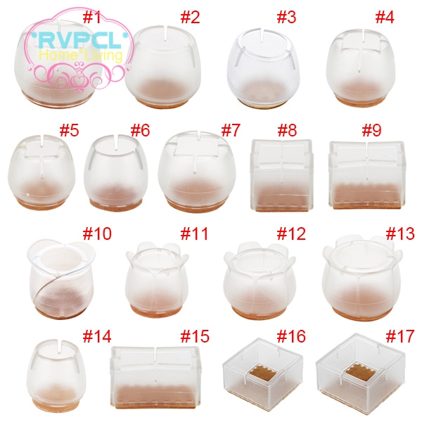 Set 10 bọc chân bàn ghế bằng silicone tiện dụng