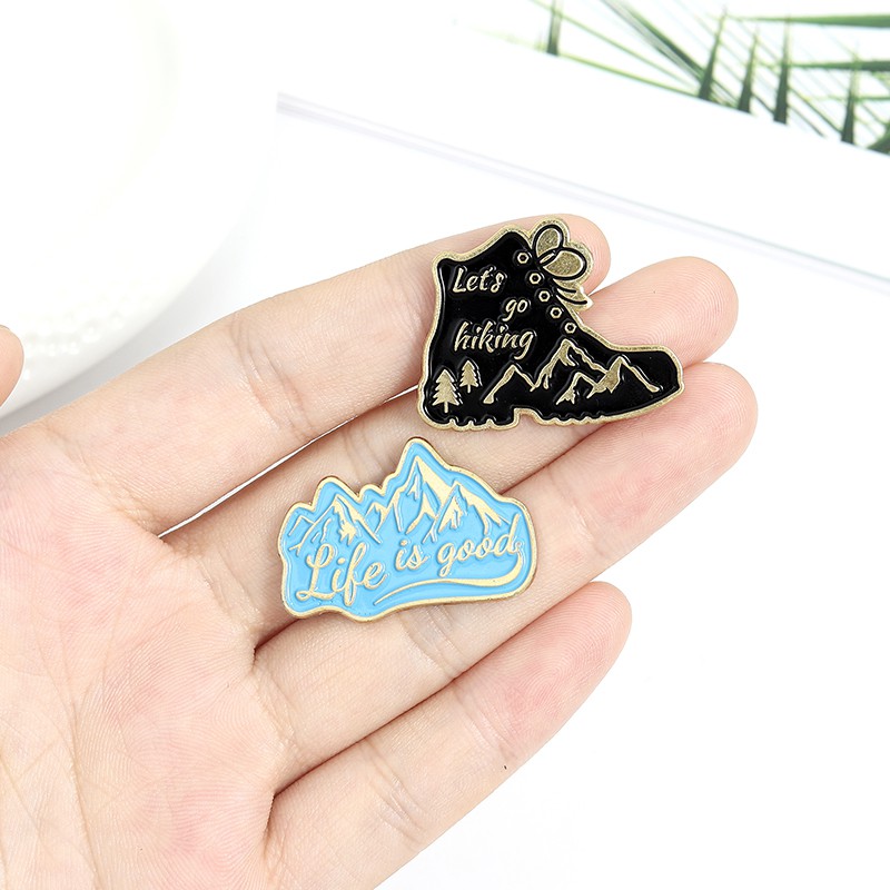 Tag Cài Áo Họa Tiết Hoạt Hình Time To Camp Out Độc Đáo QIHE JEWELRY