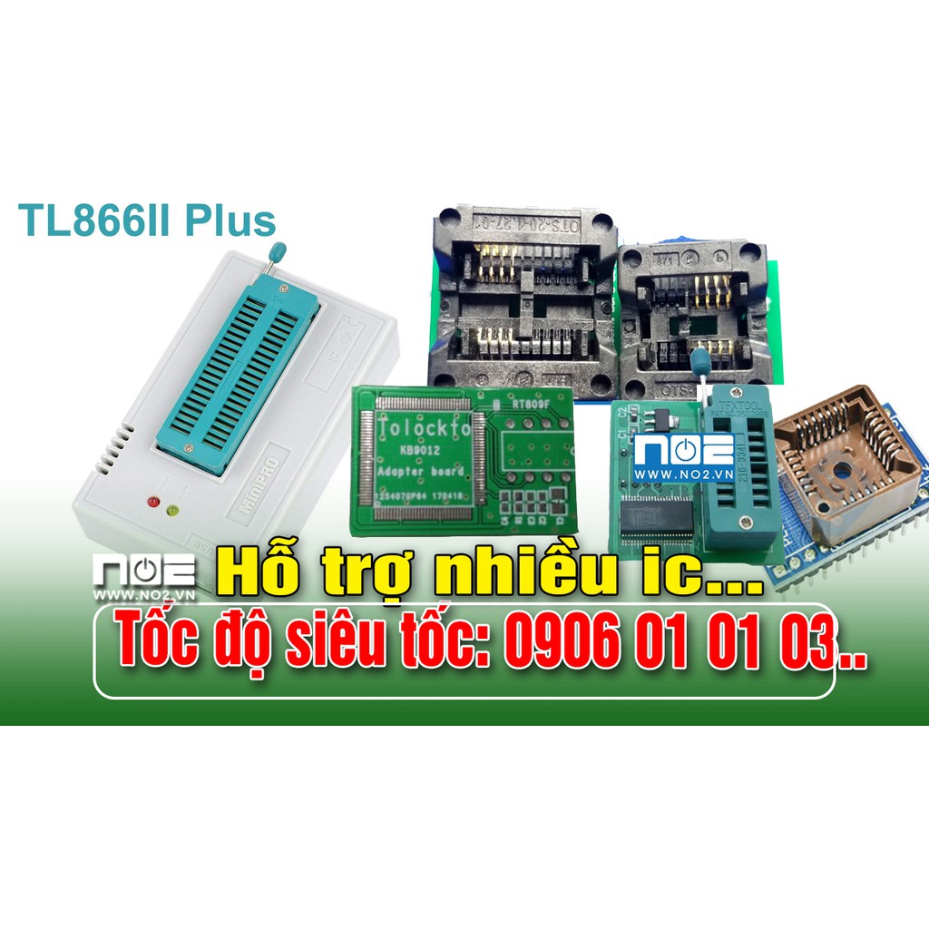 Máy nạp rom TL866 II  bản 2021 full đế