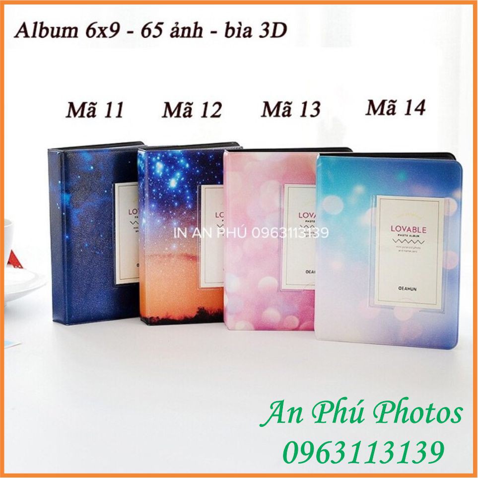 [Mã LIFEXANH03 giảm 10% đơn 500K] Album ảnh polaroid mini instax đựng 65 ảnh 6x9