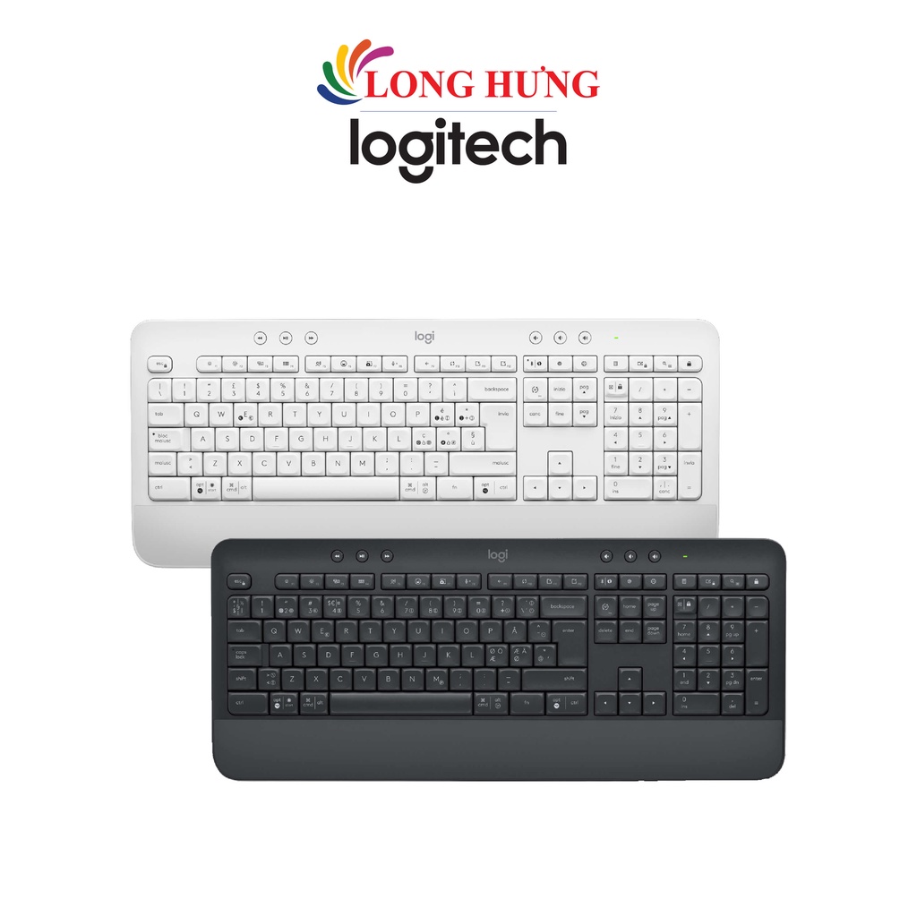 Bàn phím không dây Bluetooth Logitech K650 Signature - Hàng chính hãng