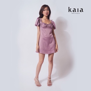 Kaia | đầm lụa rút nơ lưng - mona dress