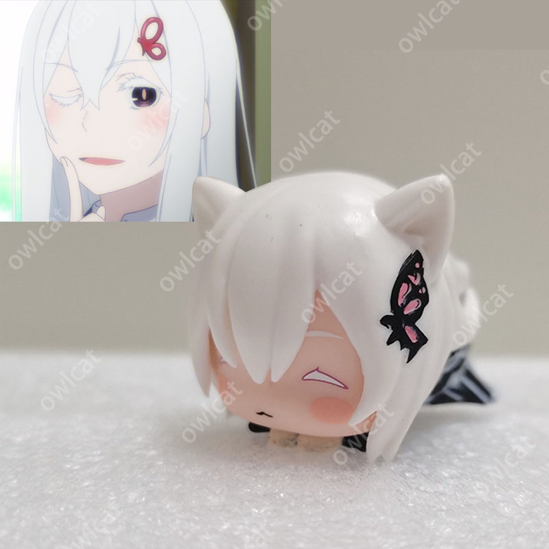 Nhân Vật Ram Emilia Echidna Kitty Đang Nằm Dễ Thương Mô Hình Nhân Vật Nữ Anime Re: Life in a Different World from Emily