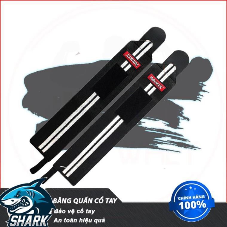 2 Chiếc Băng Quấn Cổ Tay Bảo Vệ Cổ Tay Phụ Kiện Thể Thao Gym Aolikes Quấn Cổ Tay 2 Sọc (1538) - Chính Hãng 100%