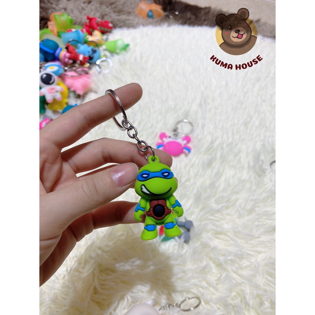 Móc khóa ninja rùa - gấu bông Kuma.House
