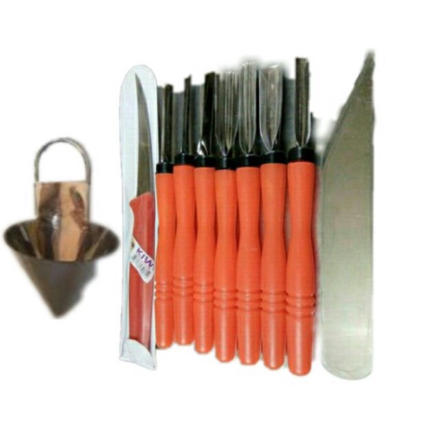 Bộ dao tỉa hoa quả và xoáy hoa inox