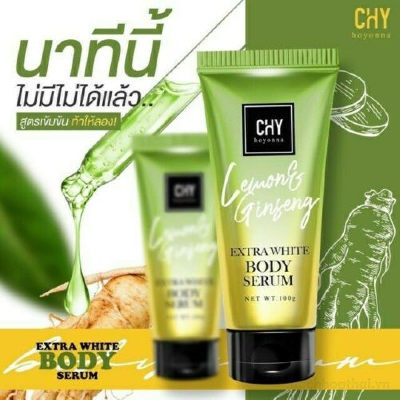 Tuýp ƙích trắŉg chanh sâm CHY Hoyonna Lemon Gingseng Extra Body Serum Thái Lan | BigBuy360 - bigbuy360.vn