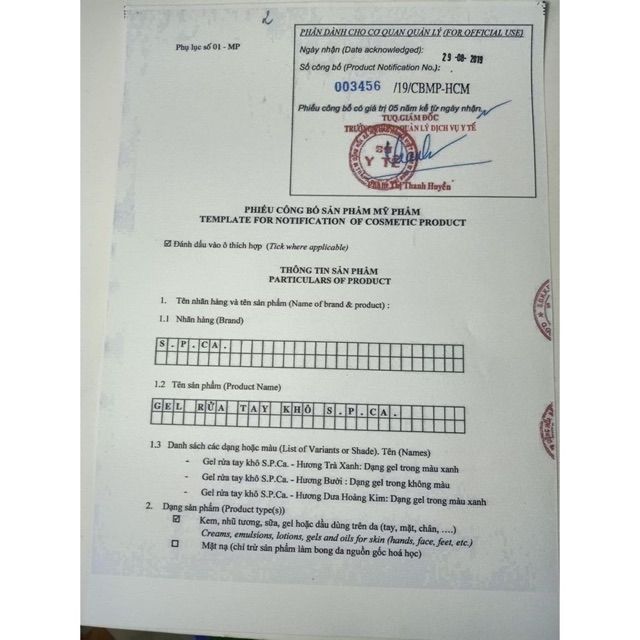 Gel Rửa Tay Khô SPCA 250ml | BigBuy360 - bigbuy360.vn