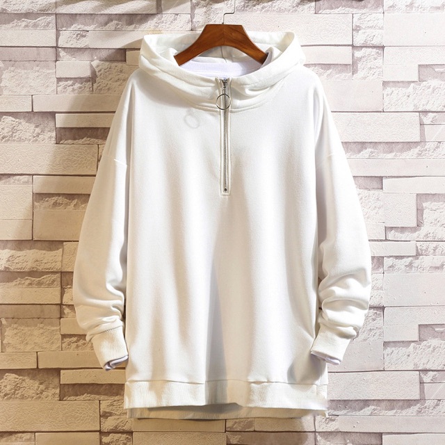 ÁO NỈ HOODIE KHOÁ MŨ (3 màu THAN - ĐEN - TRẮNG)