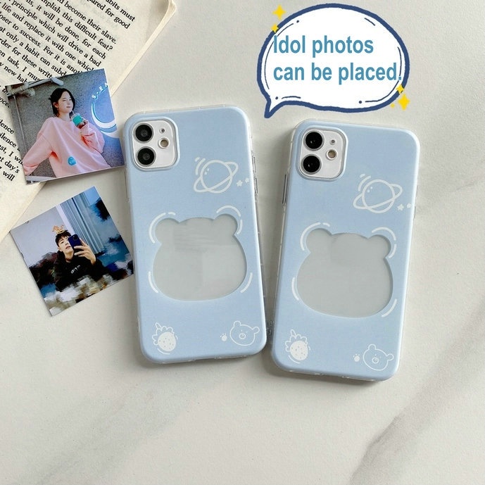 Casing Huawei Y7 Y9 Prime Pro 2019 Y9S Y6s Y6 Y7A Y8P Y5P Y7P Nova 7 7i SE 5T 3 3i 3e 4e Mate 40 30 20 Pro 5G P40 P30 P20 Lite Honor 20 Play 10 8A 8X Cute Cartoon bear Clear photo Shockproof Phone Case Full Back Cover HLE 01