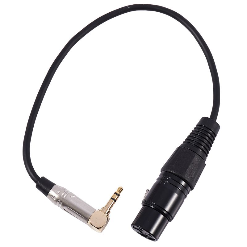 Dây Cáp Chuyển Đổi Âm Thanh 0.3m 90 Độ 3.5mm Trs Sang Xlr 3pin Chuyên Dụng Cho Đàn Guitar Điện